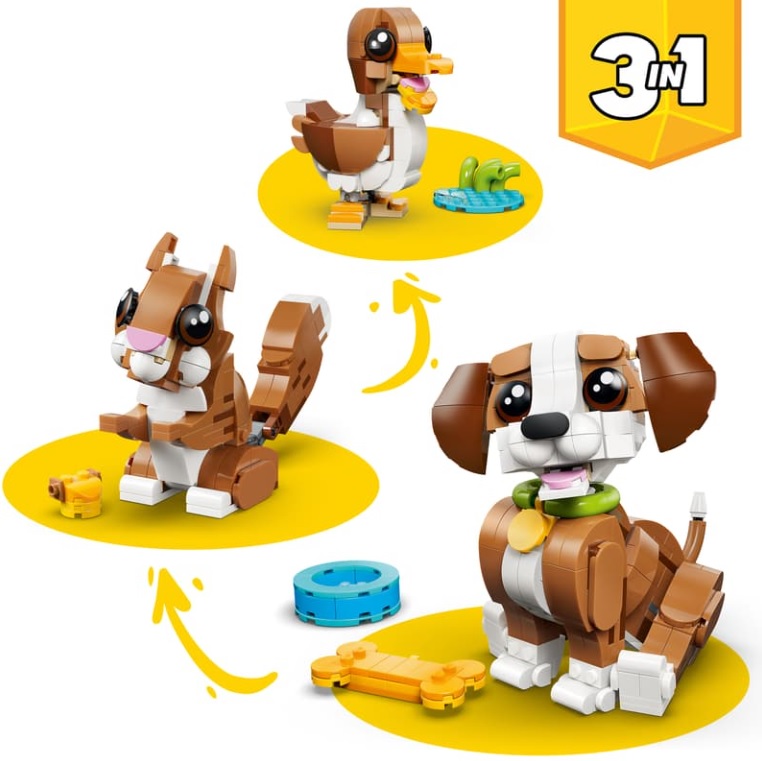 LEGO Creator 31382 Roztomilá zvířata Roztomilé štěňátko